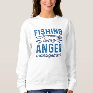 Fischen ist mein Wutmanagement Sweatshirt