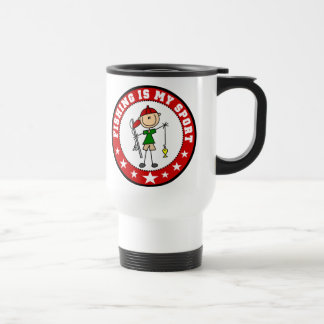 Fischen ist meine Sport-Reise-Tasse Reisebecher