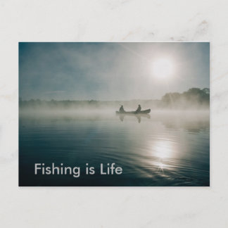 Fischen ist Postkarte Leben