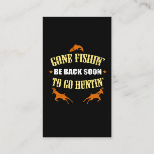 Fischen-Jagd-Geschenk für Jäger die Liebe zu jagen Visitenkarte