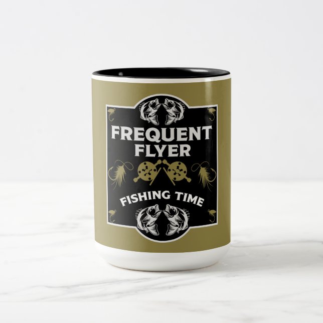 Fischen Kanada Zweifarbige Tasse (Mittel)