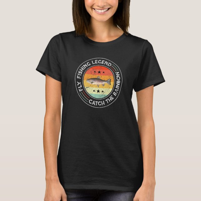 Fischen Legend Regenbogenforelle Fischen T-Shirt (Vorderseite)