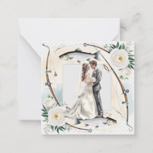 Fischen Lover Gruß Hochzeit Mitteilungskarte
