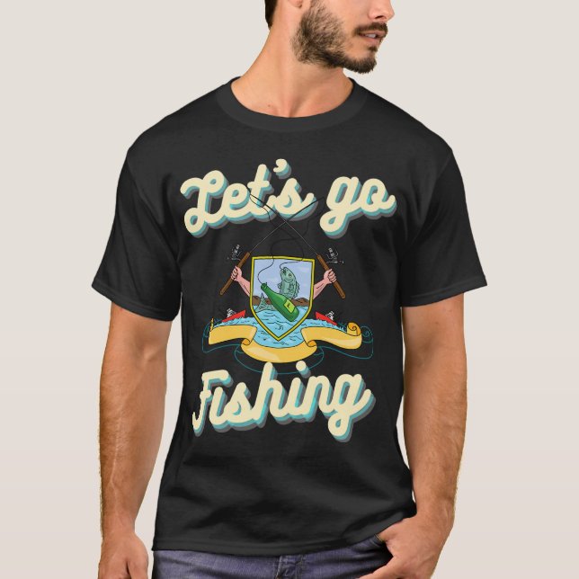 Fischen Lustige Evolution des Menschen T-Shirt (Vorderseite)