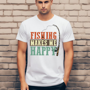 Fischen macht mich glücklich T-Shirt