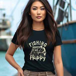 Fischen macht mich glücklich T - Shirt