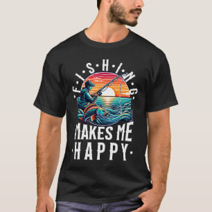 Fischen macht mich glücklich T-Shirt