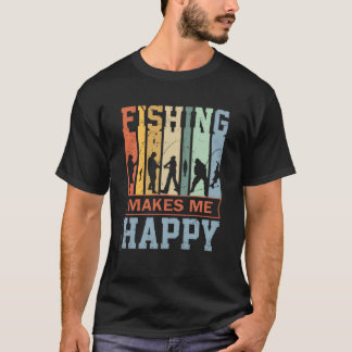 Fischen macht mich glücklich T-Shirt