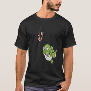 Fischen mit deinen Freunden, Wurm und sein Fischku T-Shirt