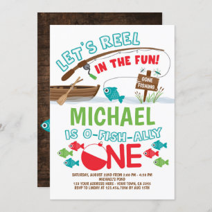 Fischen, O-Fisch-ganz, ein Geburtstag Einladung