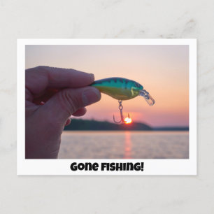 Fischen! Postkarte