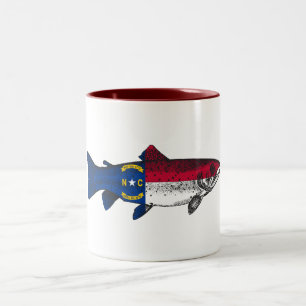 Fischen Sie in North Carolina Forellen Zweifarbige Tasse