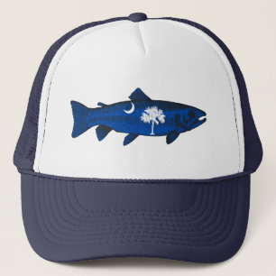 Fischen Sie South Carolina Forelle Truckerkappe