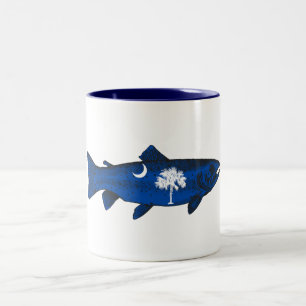 Fischen Sie South Carolina Forelle Zweifarbige Tasse