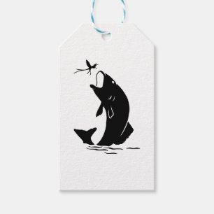 Fischen Sprünge Larvea Hook Fisherman Geschenk Geschenkanhänger