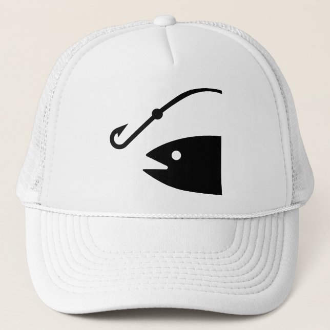 Fischen-Symbol-Hut Truckerkappe (Vorderseite)