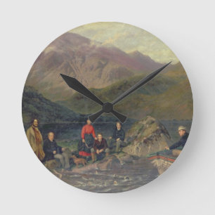 Fischen T7833 bei Haweswater Runde Wanduhr