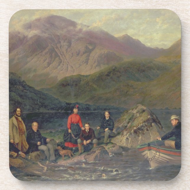 Fischen T7833 bei Haweswater Untersetzer (Vorderseite)