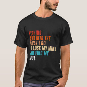 Fischen und in den Fluss gehe ich, um meinen Verst T-Shirt