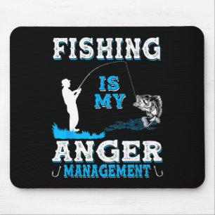 Fischen und Jagen ist mein Zorn-Management-Funny Mousepad