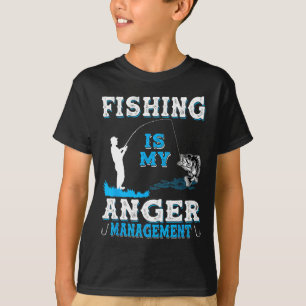 Fischen und Jagen ist mein Zorn-Management-Funny T-Shirt