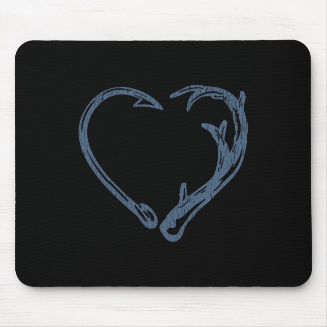 Fischen und Jäger Funny Junting Fish Deer Gi Mousepad (Vorne)