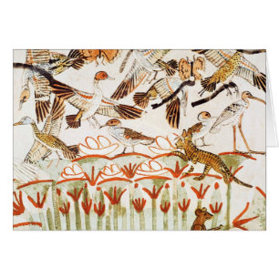 Fischen und Vogeljagd in den Sümpfen