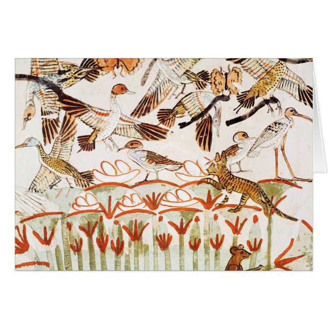 Fischen und Vogeljagd in den Sümpfen (Vorderseite (Horizontal))