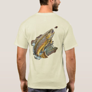 Fischen von Brauner Forelle T-Shirt