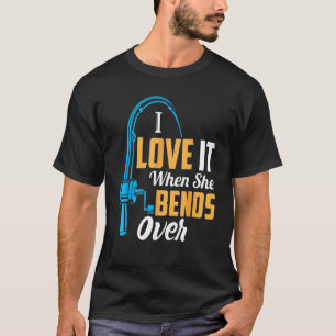 Fischen von Männern Ich Liebe es, wenn sie mehr al T-Shirt
