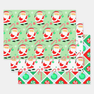 Fischen Weihnachtsgeschenk Wrapping Paper Geschenkpapier Set
