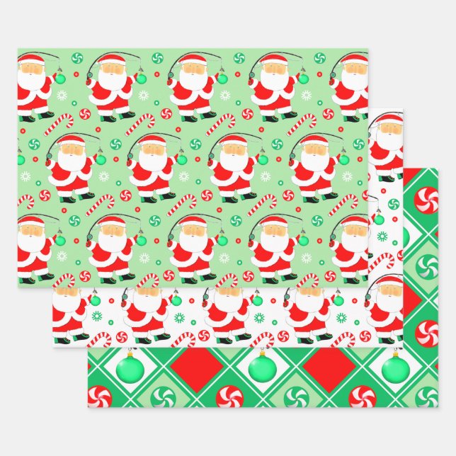 Fischen Weihnachtsgeschenk Wrapping Paper Geschenkpapier Set (Set)