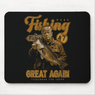 Fischen wieder großartig B Fischen Donald Tr Mousepad