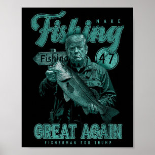 Fischen wieder großartig B Fischen Donald Tr Poster