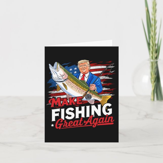 Fischen wird wieder großartig durch den Spaß Fisch Karte (Vorderseite)