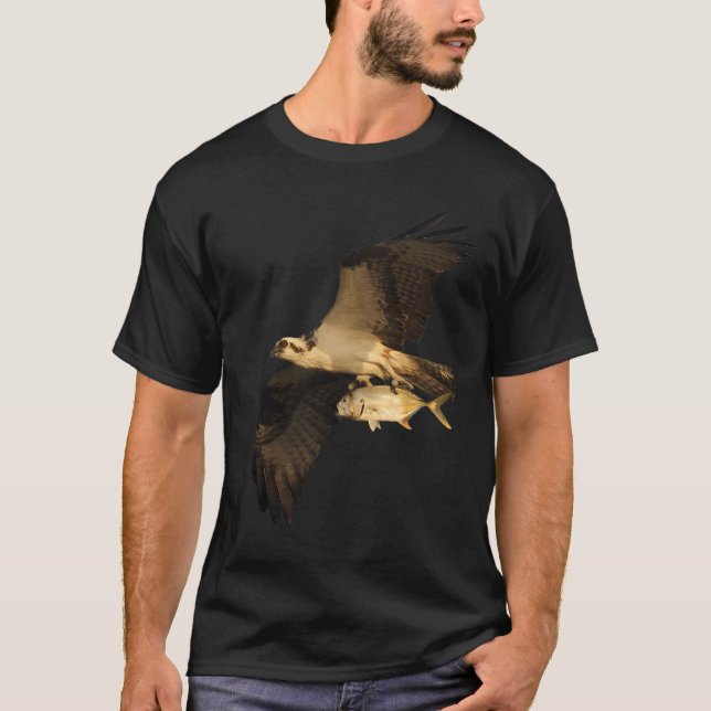 Fischender Fischadler T-Shirt (Vorderseite)