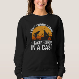 Fischender Fischer Ich kann heute nicht arbeiten M Sweatshirt