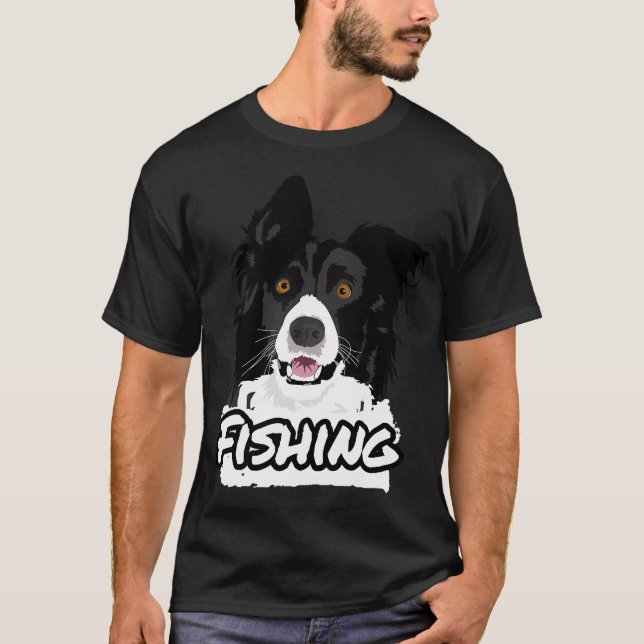 Fischender Hund T-Shirts und Geschenke (Vorderseite)