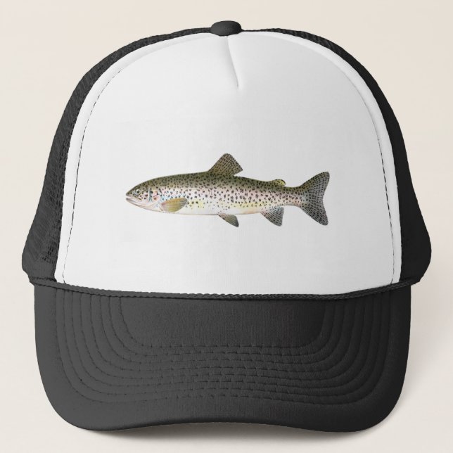 Fischenhut - Lachsforelle-Fisch Truckerkappe (Vorderseite)