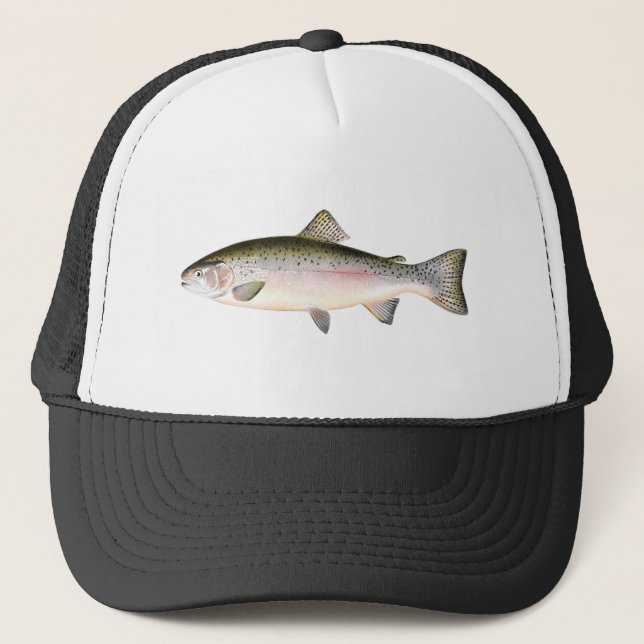 Fischenhut - Regenbogenforelle-Fisch Truckerkappe (Vorderseite)