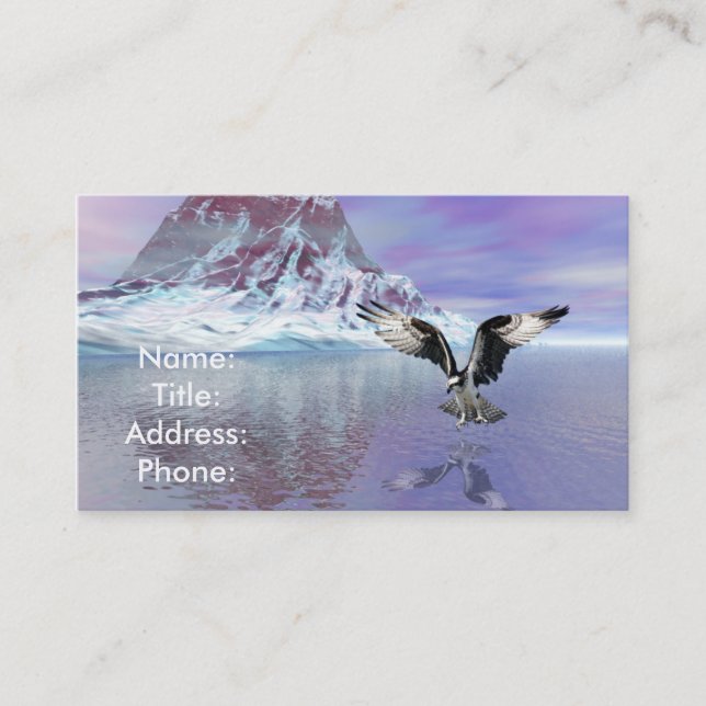 Fischenkarte Visitenkarte (Vorderseite)