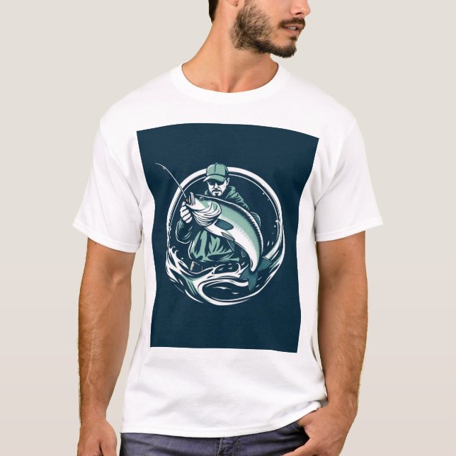Fischer-Abzeichen Style Fish Whisperer T-Shirt (Vorderseite)