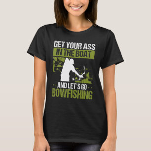 Fischer Airboat Bogen Jäger Bogenschütze Los gehts T-Shirt