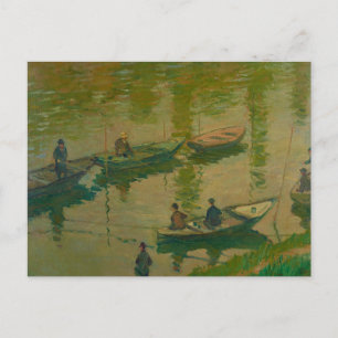Fischer an der Seine in Poissy - Claude Monet Postkarte