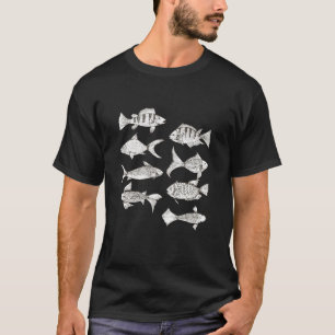 Fischer Aquarien Tech Aquarist Fisch Sammlung T-Shirt