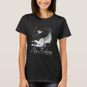 Fischer Art Lachs Trout Addicdicdicted Joke Fly Fi T-Shirt