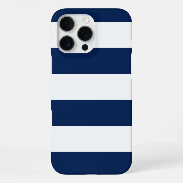 Fischer-Ästhetik Blau Gestreift  iPhone Hülle (Rückseite)