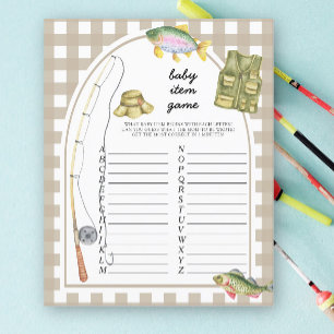 Fischer-Baby-Item-Spiel. Babyparty-Spiel