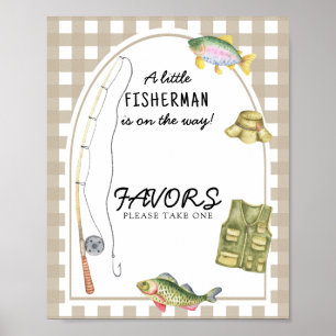 Fischer-Baby-Partygeschenke Poster