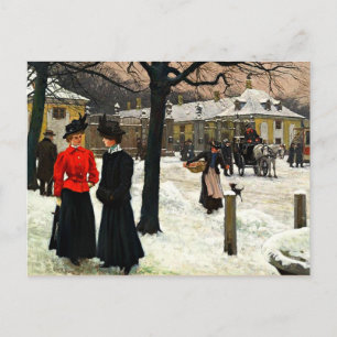 Fischer bei Frederiksberg Rundel Postkarte